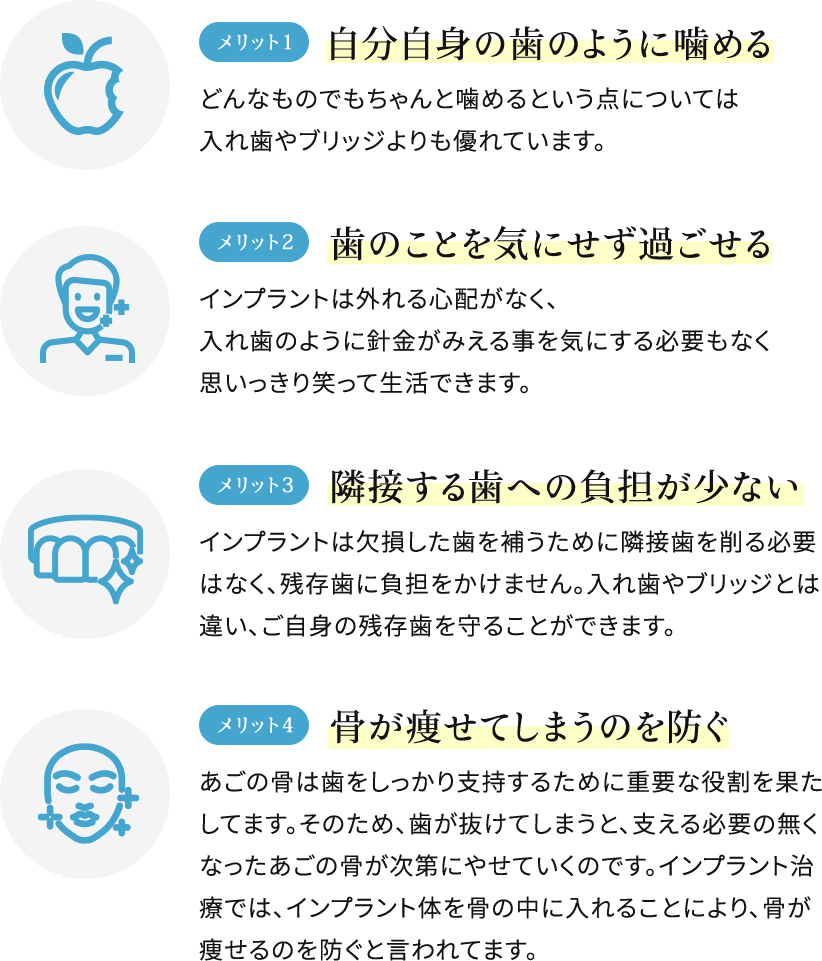 長期的なコスパの良さなら当院のインプラント